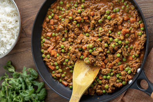 Minced Beef with Peas